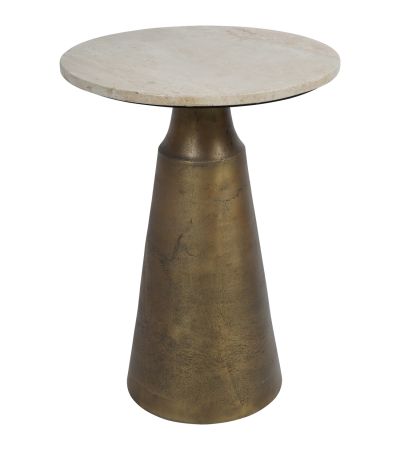Clifton II Light Travertine Side Table 40cm
