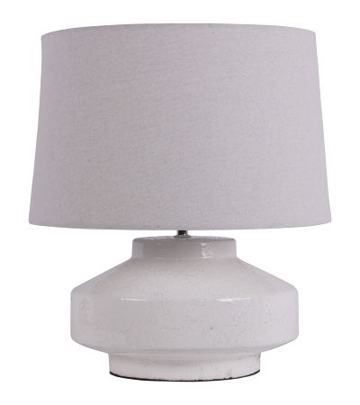San Sebastian Terracotta Table Lamp White by Libra Designs | Style Our Home