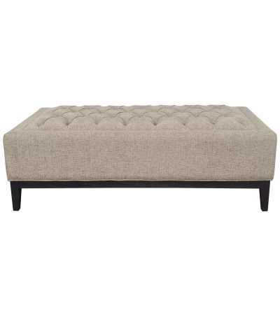 Theodora Buttoned XL Ottoman Dark Taupe by Ora Designs | Style Our Home