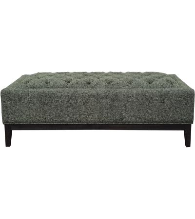 Theodora Buttoned XL Ottoman Forest Green by Ora Designs | Style Our Home