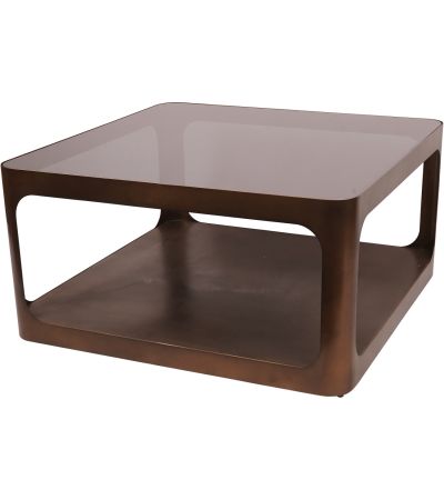 Thorn Metal and Glass Square Coffee Table by Ora Designs | Style Our Home