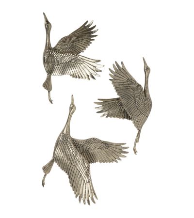 Crane Trio Cast Aluminium Wall Art by Ora Designs | Style Our Home