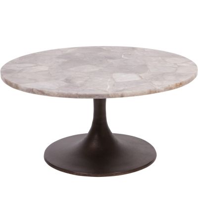 Bosworth Round Smokey Quartz Coffee Table 80cm