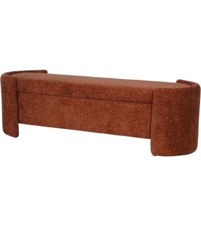 Lomond Upholstered Storage Bench Terracotta by Ora Designs | Style Our Home