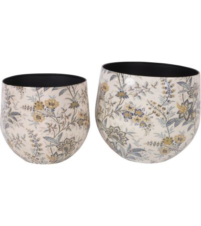 Laura Ashley Marlbrook Planter Set of 2 Small & Medium by Ora Designs | Style Our Home