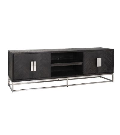 Blackbone Silver 4 Door TV-Unit - Style Our Home