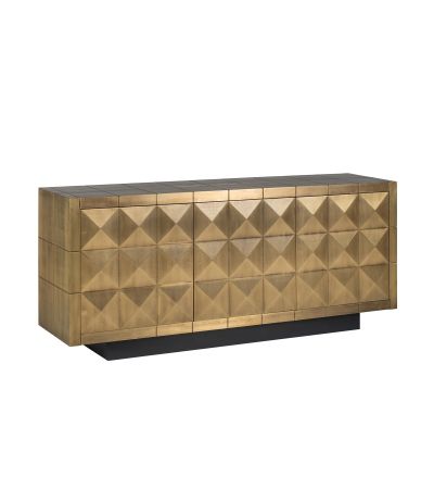Collada 3 Door Brushed Gold Sideboard by Richmond Interiors | Style Our Home 
