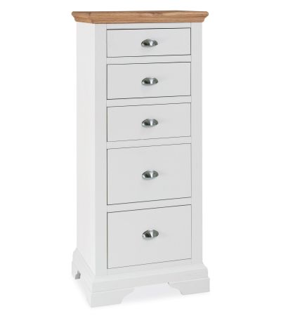 Hampstead Two Tone 5 Drawer Tall Chest - Style Our Home