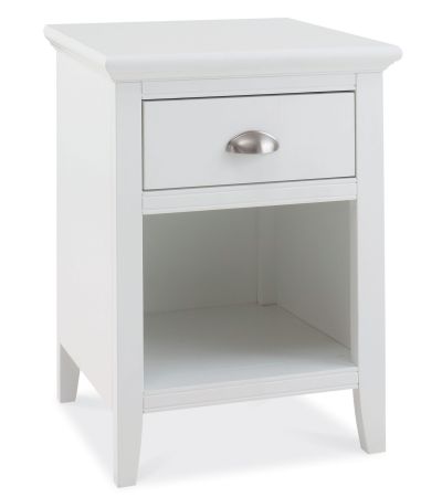 Hampstead White 1 Drawer Nightstand - Style Our Home