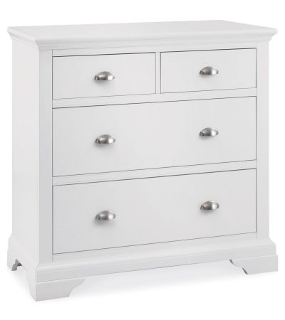 Hampstead White 2+2 Drawer Chest - Style Our Home