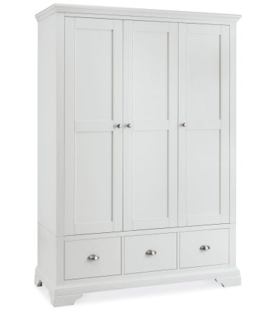 Hampstead White Triple Wardrobe - Style Our Home