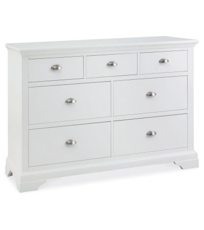 Hampstead White 3+4 Drawer Chest  - Style Our Home