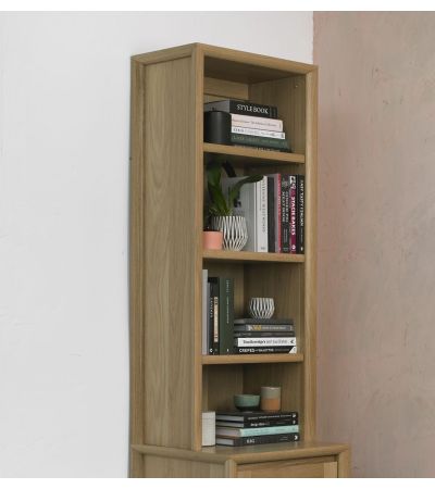 Bergen Oak Narrow Top Unit - Style Our Home