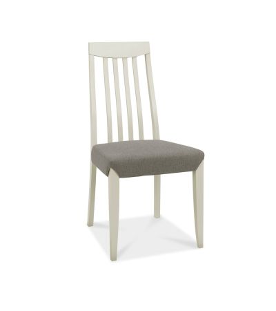 Bergen Grey Washed Oak & Soft Grey High Slatted Titanium Dining Chair (a pair) - Style Our Home