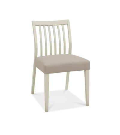 Bergen Grey Washed Oak & Soft Grey Low Slatted Grey Dining Chair (a pair) - Style Our Home