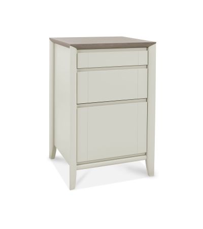 Bergen Grey Washed Oak & Soft Grey Filing Cabinet - Style Our Home