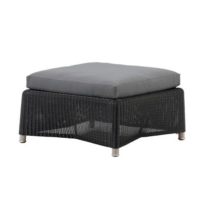 Diamond Weave Graphite Footstool by Cane-line | Style Our Home