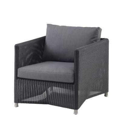 Diamond Weave Graphite Lounge Chair by Cane-line | Style Our Home