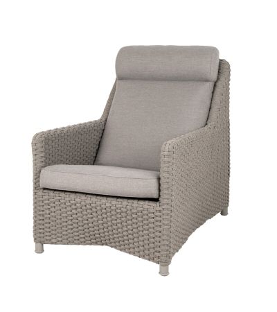 Diamond Taupe Soft Rope Highback Chair by Cane-line | Style Our Home