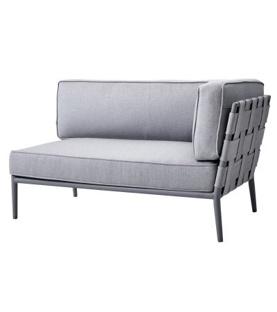 Conic Light Grey 2-Seater Sofa - Left Module by Cane-line | Style Our Home