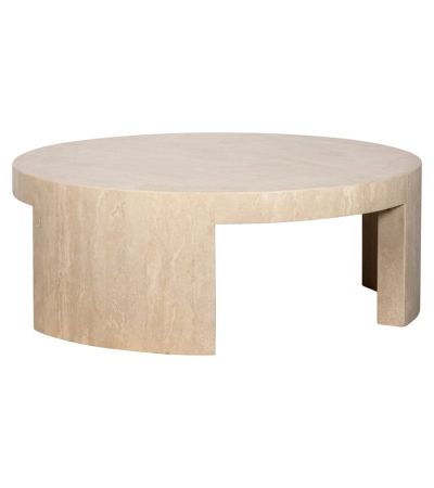 Biltmore Italian Travertine Round Coffee Table by Richmond Interiors | Style Our Home