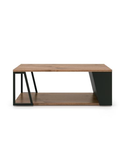Albi Walnut / Black Metal Coffee Table | Style Our Home
