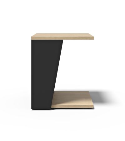 Albi Light Oak / Black Side Table | Style Our Home

