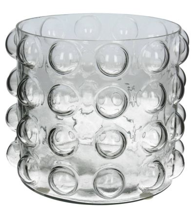 Bobble Clear Glass Candle Holder Small 18cm by Ora Designs | Style Our Home