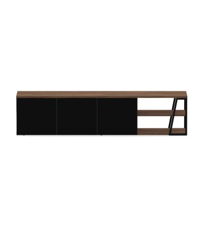 Albi Walnut / Black Metal Tv Stand 190 | Style Our Home
