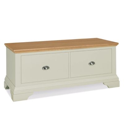  Hampstead Soft Grey & Pale Oak Blanket Box  - Style Our Home
