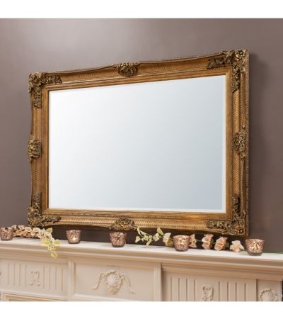 Abbatia Rectangle Mirror Gold