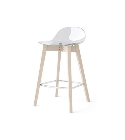 Academy Bar Stool Transparent  - CB2165 by Connubia Calligaris | Style Our Home 