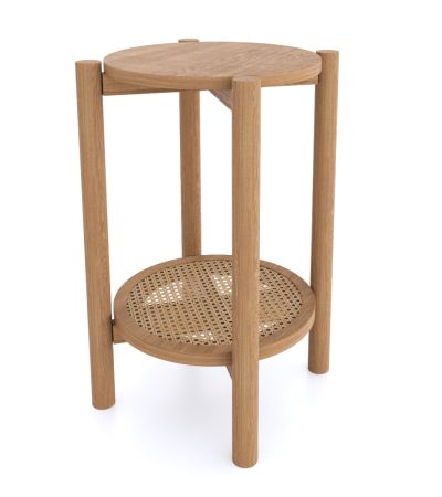 Halmstad Natural Oak Round Side Table by Hertiance Furniture | Style Our Home