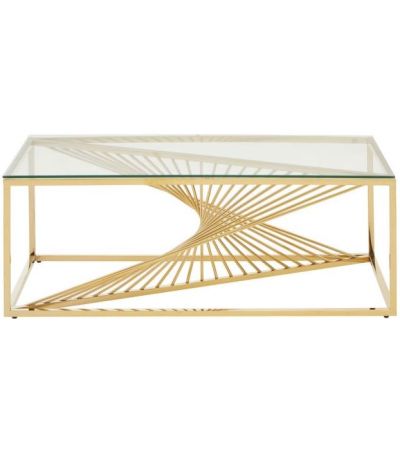 Andre Coffee Table with Gold Finish by Prestige | Style Our Home