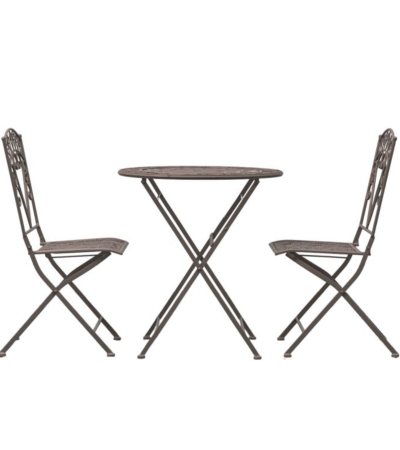 Apulia Noir 2 Seater Bistro Set | Style Our Home