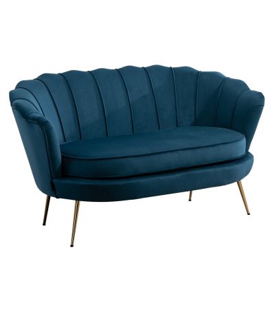 Ariel Blue 2 Seater Sofa