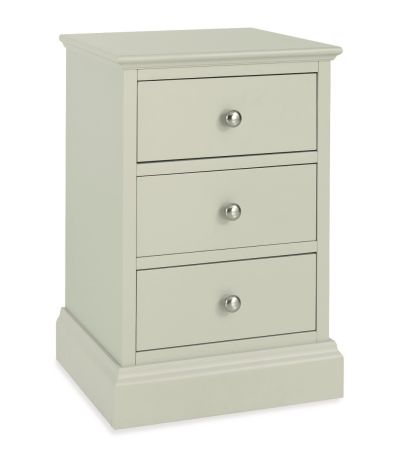 Bentley Designs Ashby Soft Grey 3 Drawer Nightstand - Style Our Home
