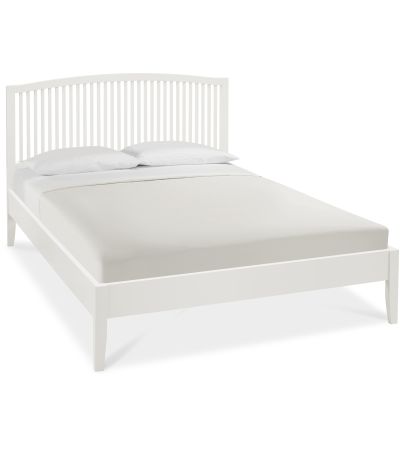 Ashby White Small Double Slatted Bedstead - Style Our Home