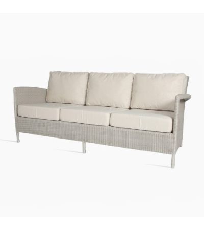 Vincent Sheppard Safi 3 Seater Lounge Sofa with Almond Seat and Back Cushions