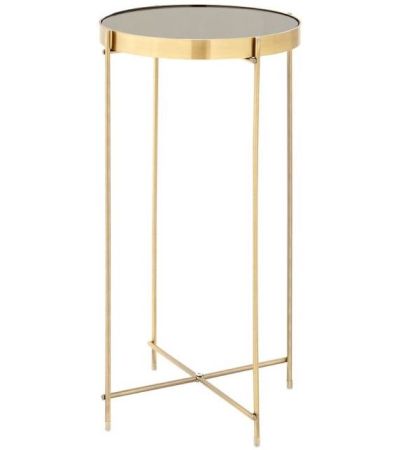 Axel Black Mirror Tall Side Table by Prestige |Style Our Home