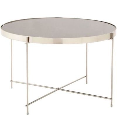 Axel Brushed Nickel Large Side Table by Prestige | Style Our Home