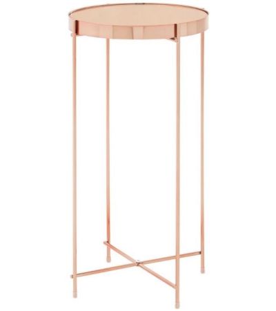 Axel Rose Gold Tall Side Table by Prestige |Style Our Home