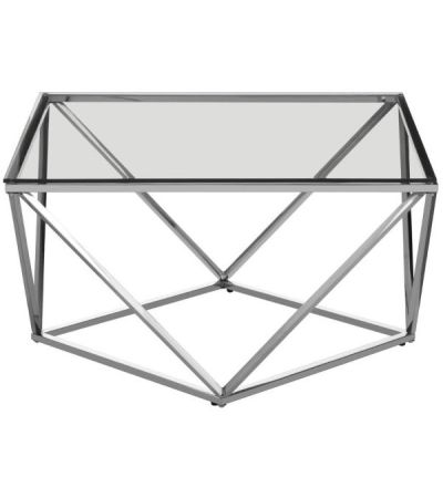 Axel Silver Twist Large End Table by Prestige | Style Our Home