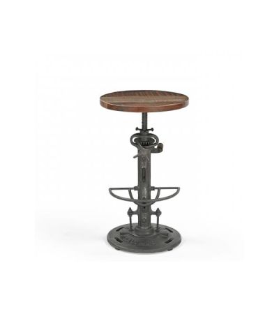 Adjustable Reclaimed Wood & Metal Bar Stool by Quirky Barn | Style Our Home