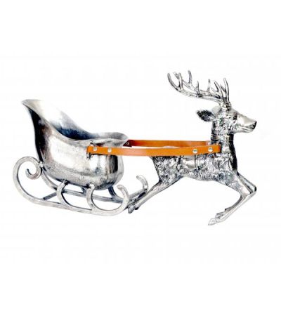 Reindeer and Sleigh H53cm by Quirky Barn | Style Our Home