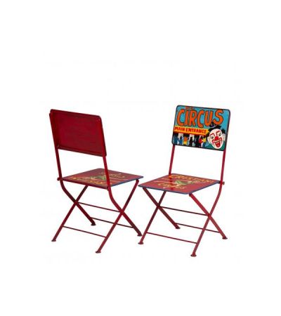 Hand Painted Iron Circus Folding Chair by Quirky Barn | Style Our Home