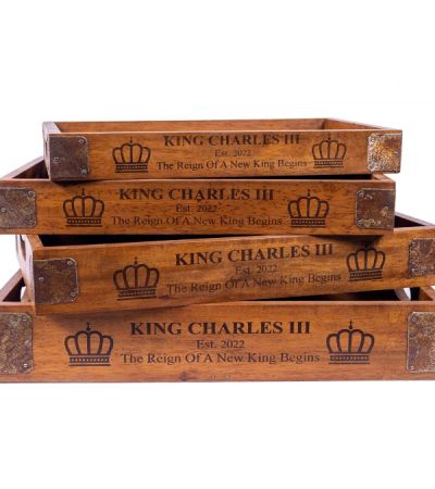 Set of 4 Butler Trays - King Charles by Quirky Barn | Style Our Home