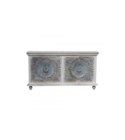 Meera Hand Carved Furniture Sideboard with 4 Doors | Style Our Home
