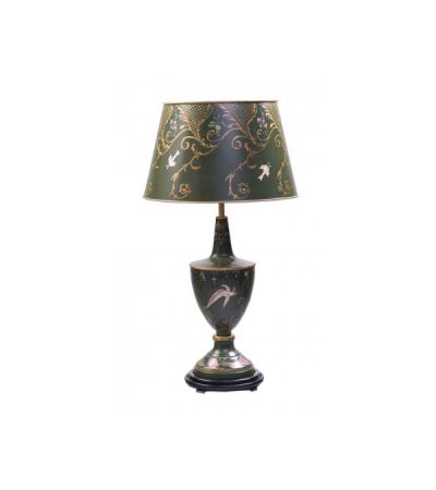 Green Fountain Design Lamp with shade by Quirky Barn | Style Our Home