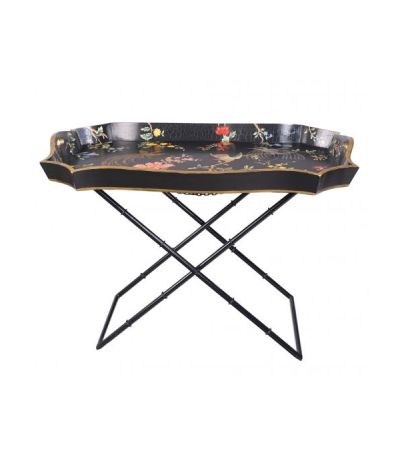 Black Lyre Bird Design Tray on Stand by Quirky Barn | Style Our Home